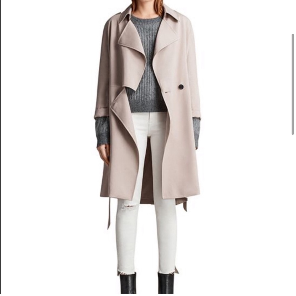 All Saints Bexley Mac trench coat
